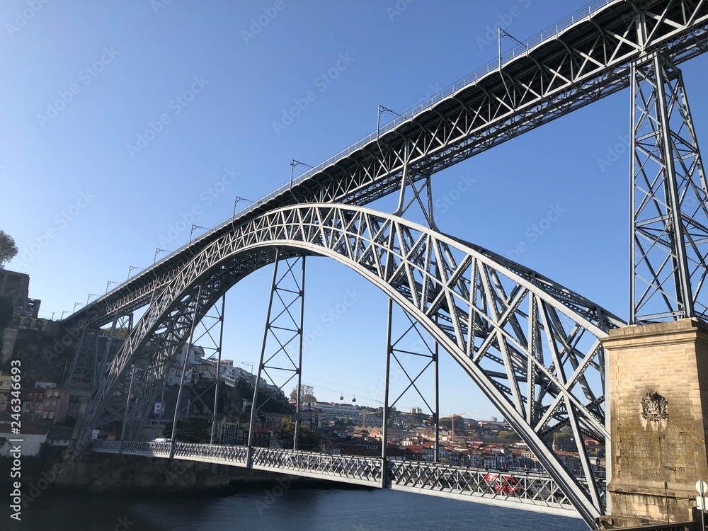 Fototapeta premium bridge over river in Porto, Portugal