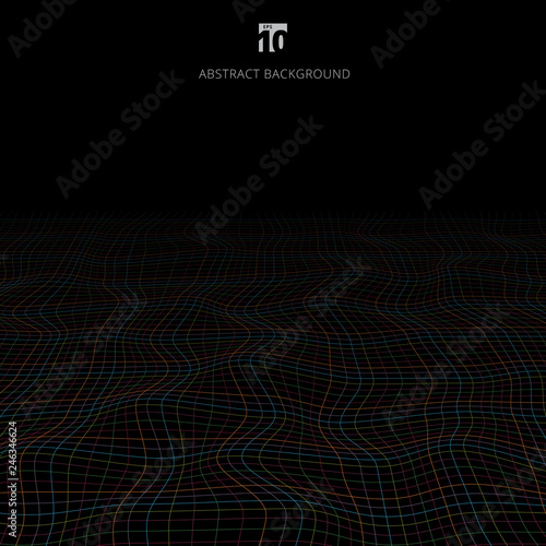 Abstract multicolor lines g...