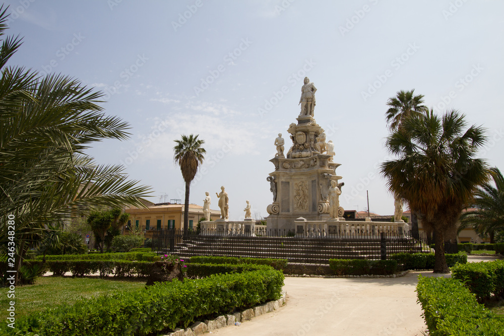 Parliament square in Palermo, Italy