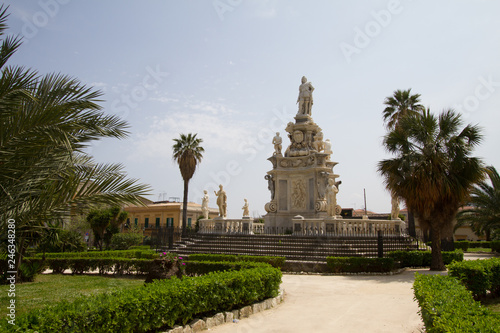 Parliament square in Palermo, Italy