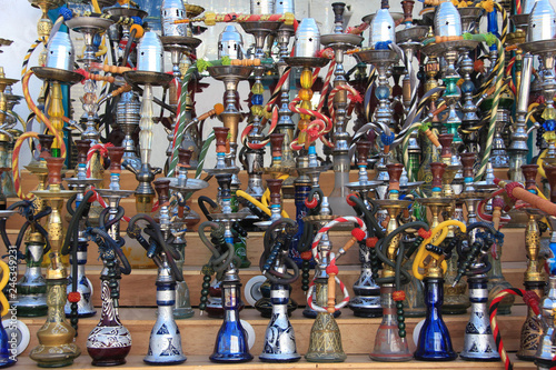 Hookahs in the shop, Egypt