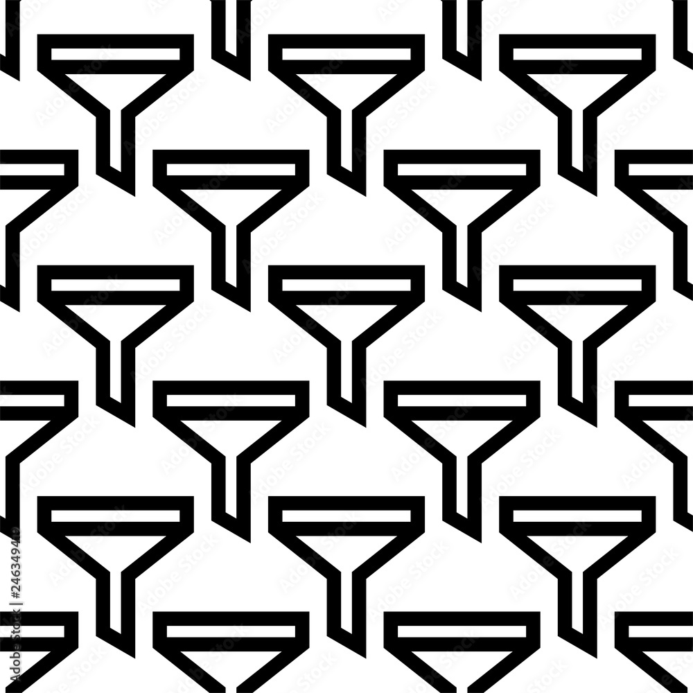 Filter Icon Seamless Pattern, Add Apply Remove Sort Various Task Filter Stock Vector | Adobe Stock