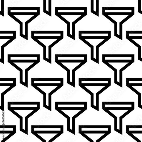 Filter Icon Seamless Pattern, Add Apply Remove Sort Various Task Filter Icon
