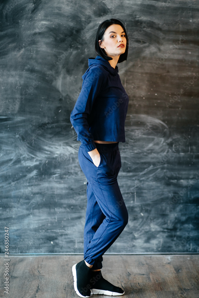 fashion portrait of young elegant woman fashion portrait of young elegant woman