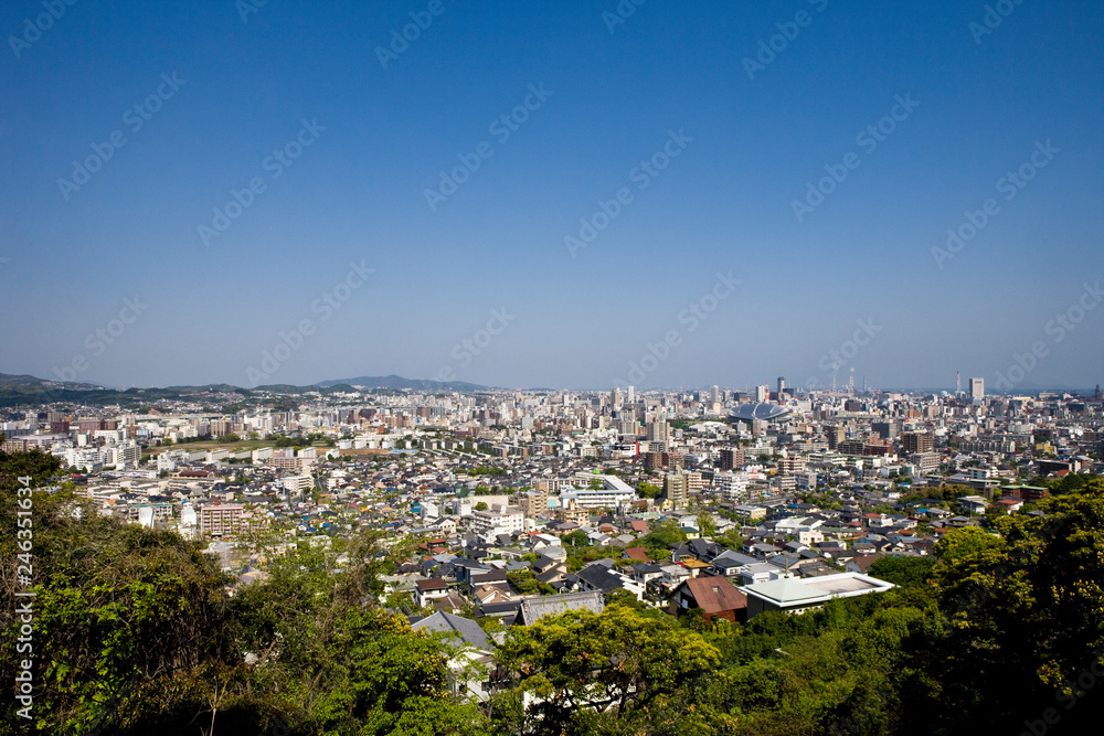 足立山からの北九州市街地眺望