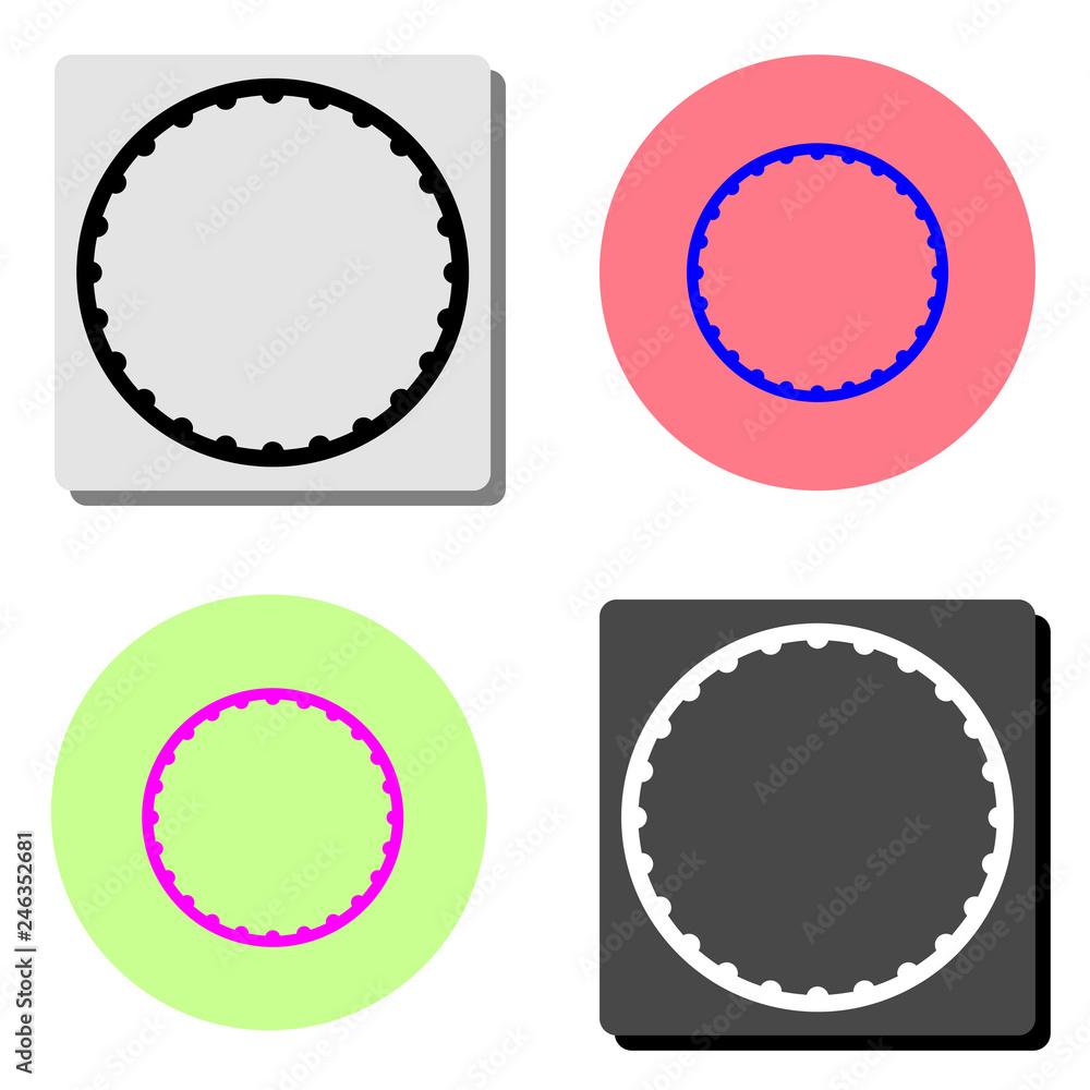 Gymnastic Hula Hoop. flat vector icon Gymnastic Hula Hoop. flat vector icon