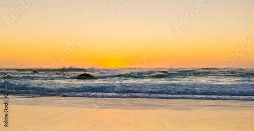 sunset on a sandy beach