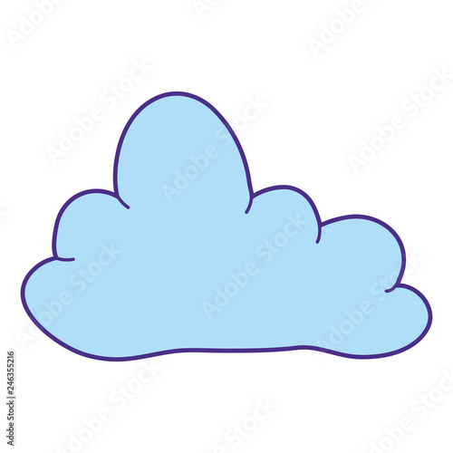 cute fairytale cloud icon