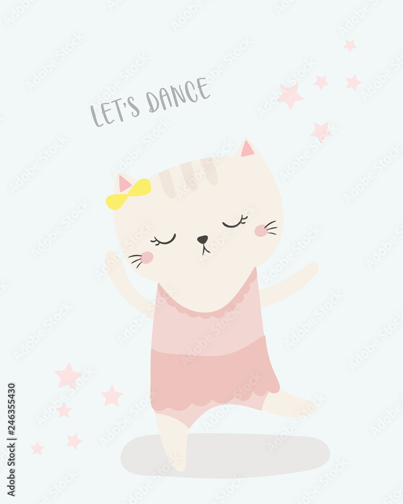 Cute cat vector. Cute cat vector.