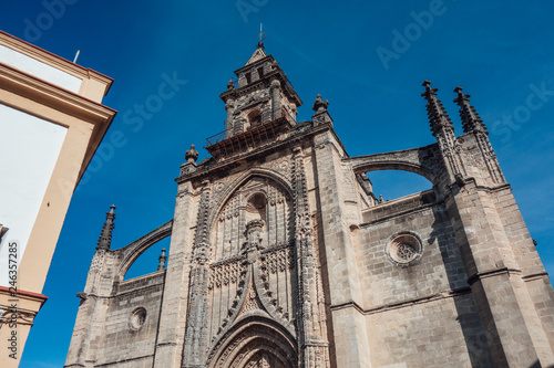 JEREZ DE LA FRONTERA, SPAIN. DECEMBER 5 - 2018: Santiago Church.