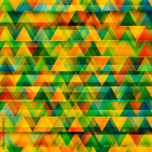 Abstract colorful triangles, vector