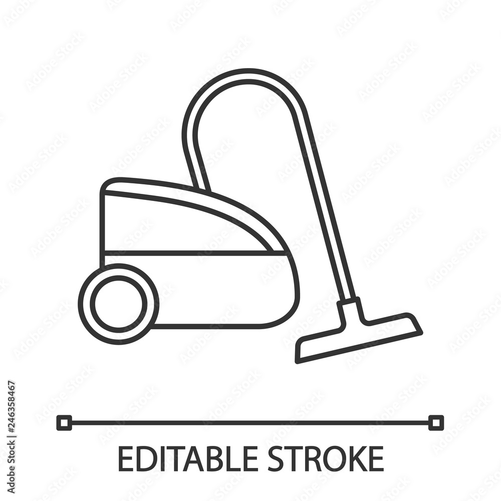 Vacuum cleaner linear icon