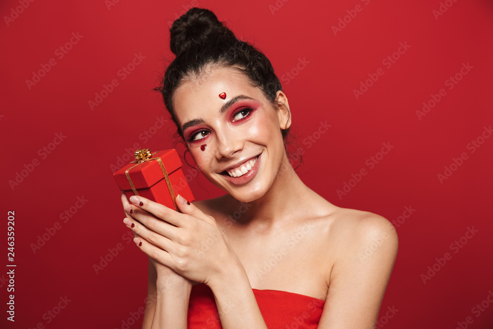Beauty portrait of an attractive young topless woman Beauty portrait of an attractive young topless woman