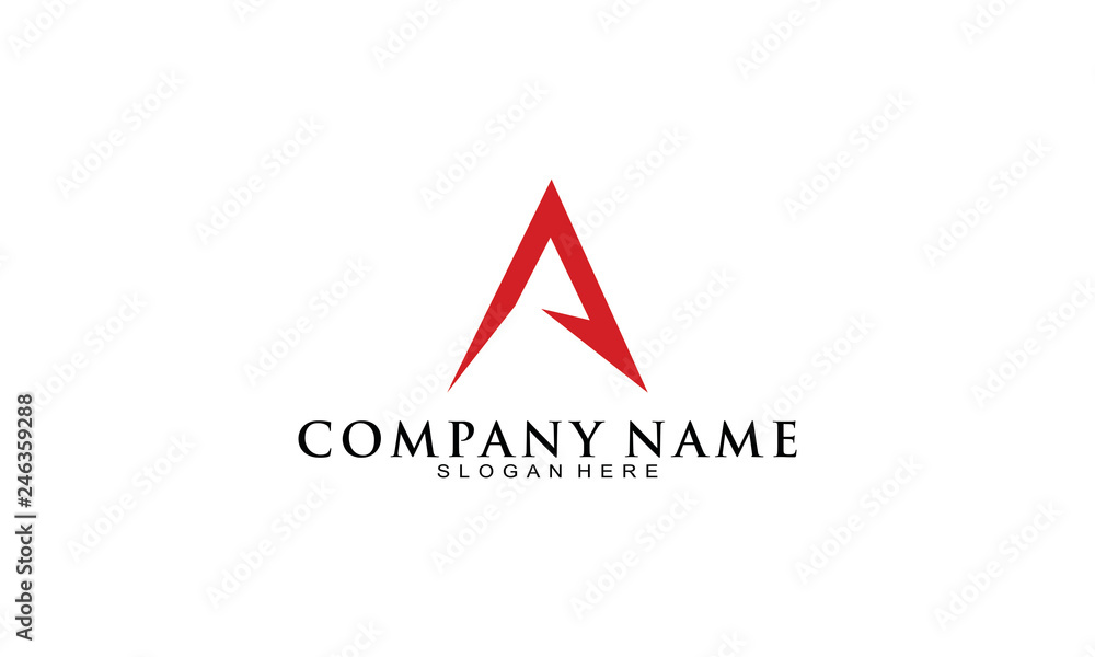 Abstract A letter logo Abstract A letter logo