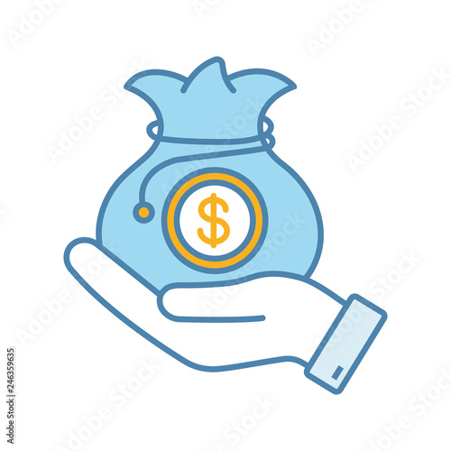 Venture capital color icon