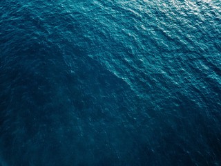 Aerial view of blue sea surface
