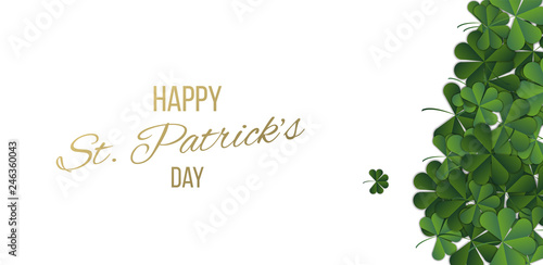 Abstract patrick day background with clover © rosewind