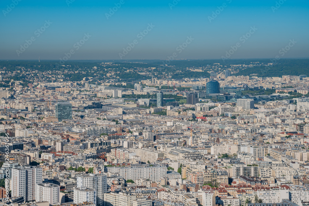 Aerial view of the beautiful cityscape