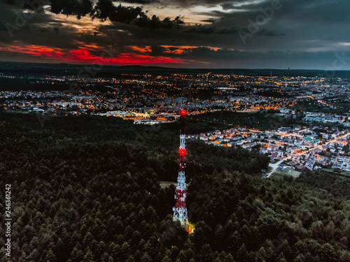Obraz na płótnie Kielce Telegraf w salonie