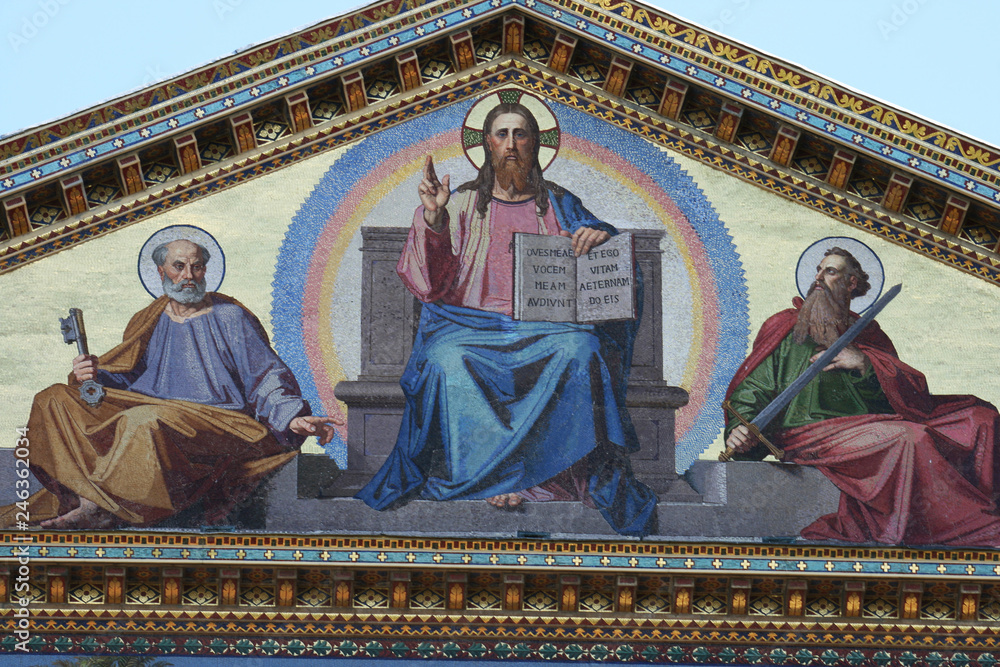 Basilica di San Paolo fuori le mura, mosaico, Roma