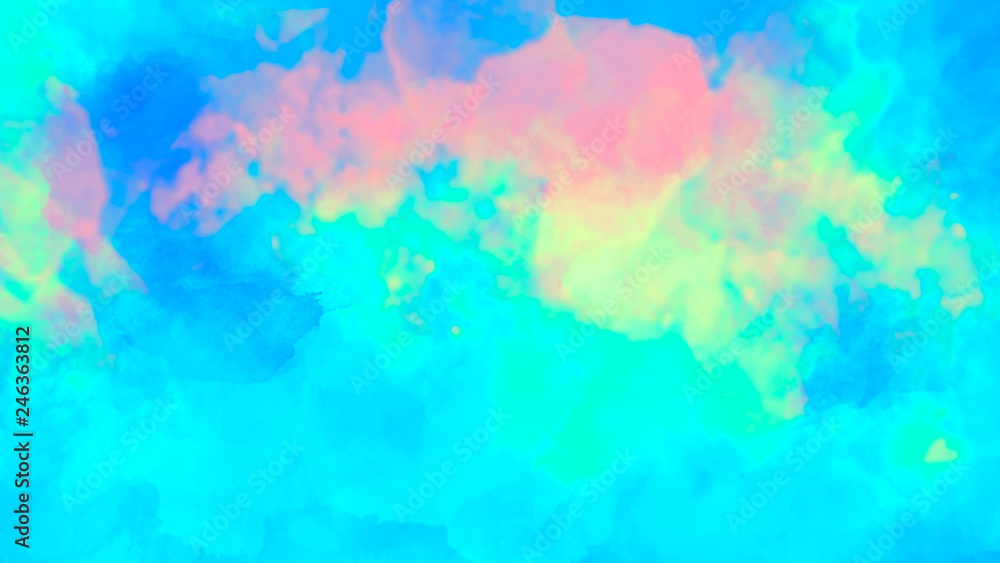 Colorful abstract watercolor background. Brush stroke illustration