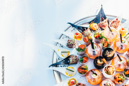 Fine, colorful and quality food for cocktails and receptions	