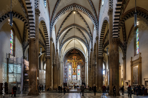 Fototapeta Firenze, interno santa Maria Novella