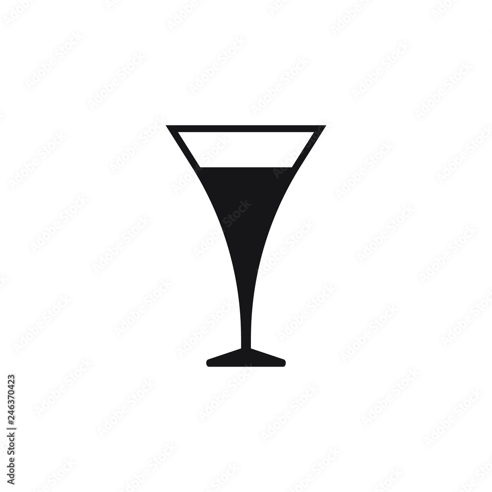 Cocktail vector icon, drink icon Cocktail vector icon, drink icon
