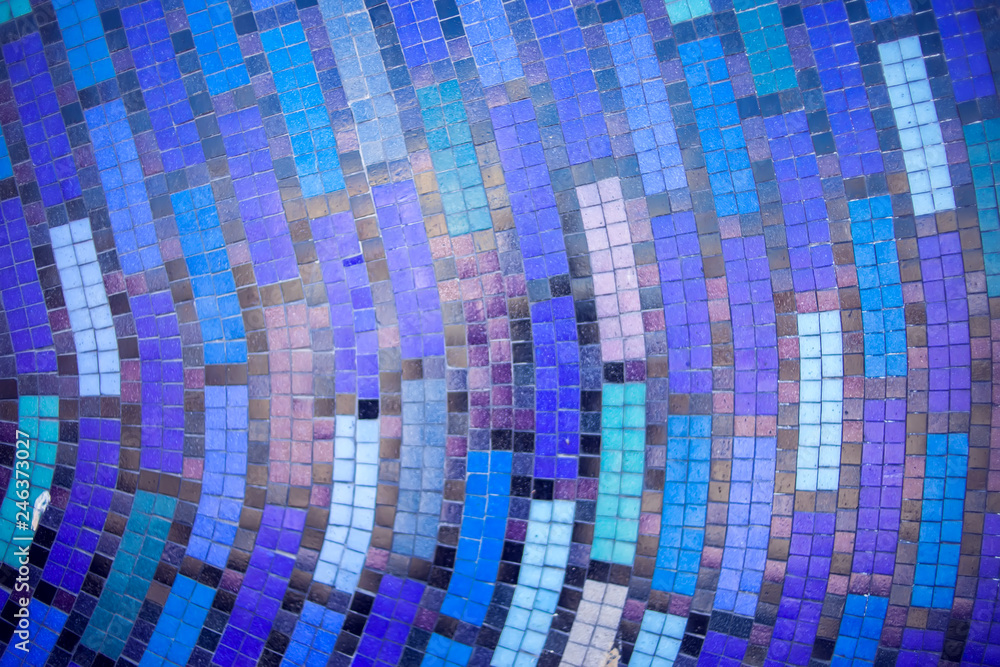 Mosaic tiles of Colorful abstract for background.