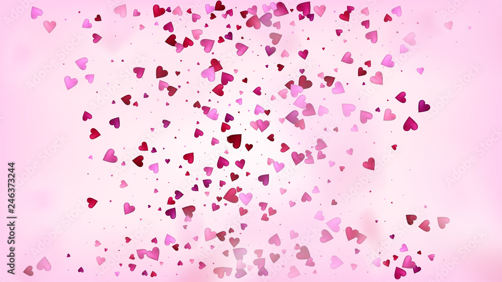 Flying Hearts Vector Confetti. Valentines Day Tender Pattern. Luxury Gift, Birthday Card, Poster Background Valentines Day Decoration with Falling Down Hearts Confetti. Beautiful Pink Frame Flying Hearts Vector Confetti. Valentines Day Tender Pattern. Luxury Gift, Birthday Card, Poster Background Valentines Day Decoration with Falling Down Hearts Confetti. Beautiful Pink Frame