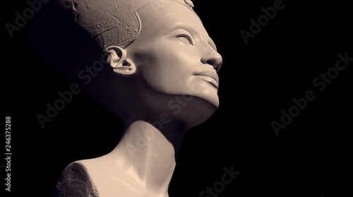 Foto 3D scanning of the bust of Neferneferuaten Nefertiti without painting #3