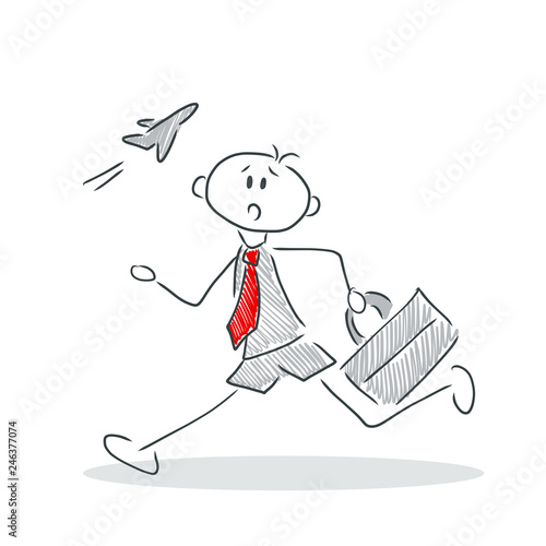 Figur verpasst Flug