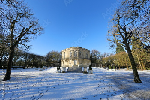 PARIS - France - Snow cover in Sceaux Park after storm Gabriel (30 JAN 2019) photo