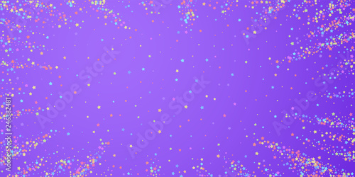 Festive confetti. Celebration stars. Colorful star