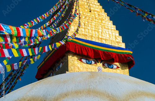 Boudhanath - Bauddhanath Stupa, Kathmandu Valley, Nepal, Asia, Unesco World Heritage Site