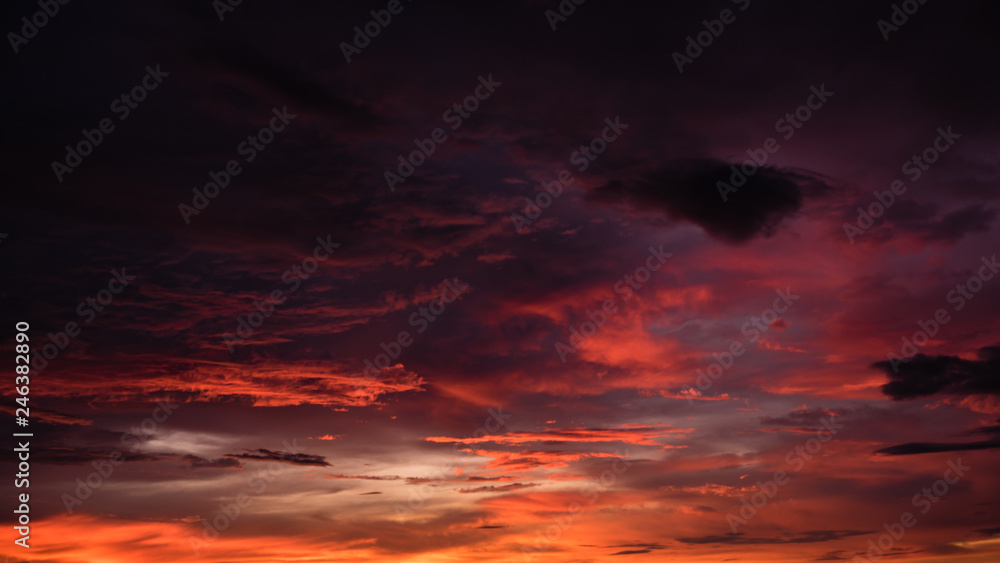  colorful clouds at sunset