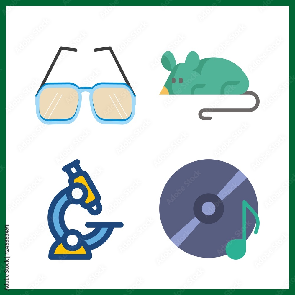 optical icon. compact disc and microscope vector icons in optical set. Use this illustration for optical works. optical icon. compact disc and microscope vector icons in optical set. Use this illustration for optical works.