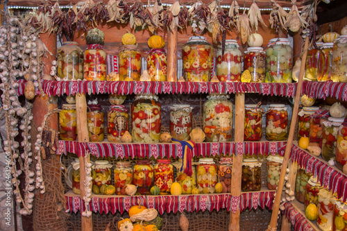 Jar of pickles,romanian pickles,in Campia Turzii, Cluj