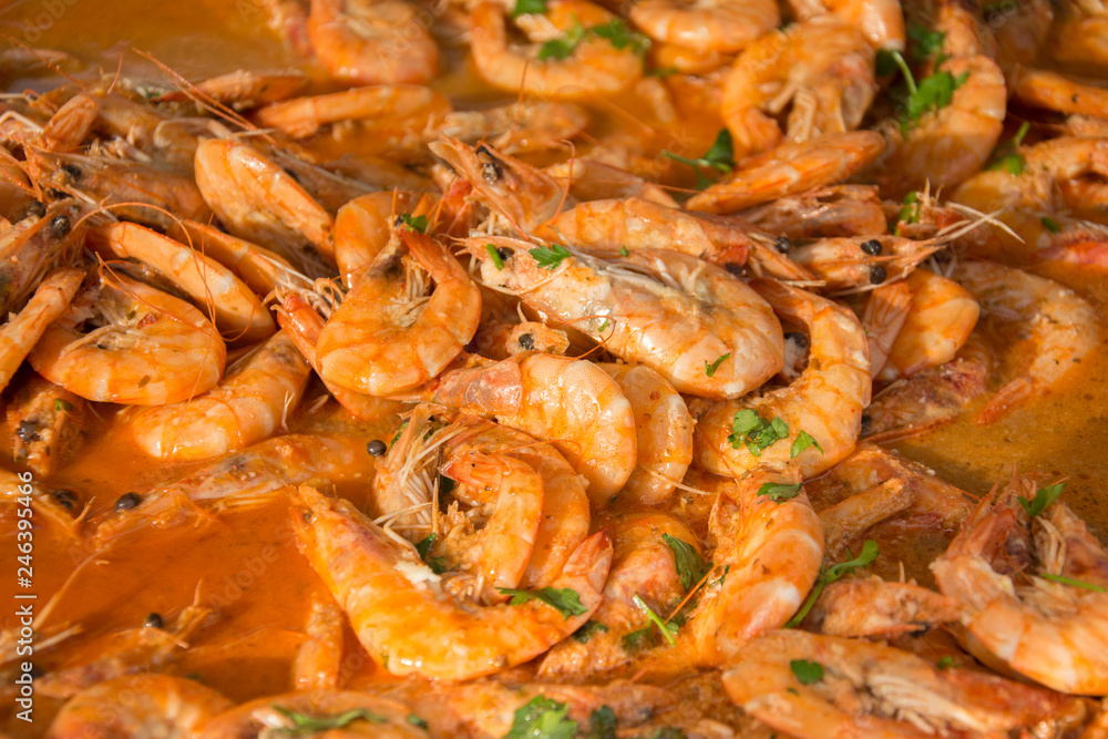 shrimp with rice in wine shrimp with rice in wine