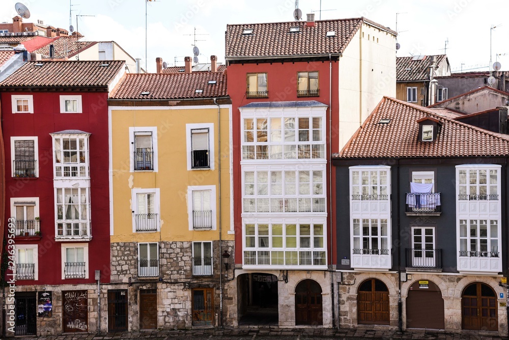 Fototapeta premium colorful houses in europe