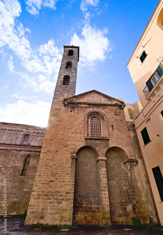 San Cataldo cathedral facade, old town, Taranto, Puglia, Italy