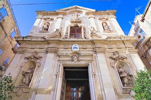 San Cataldo cathedral facade, old town, Taranto, Puglia, Italy