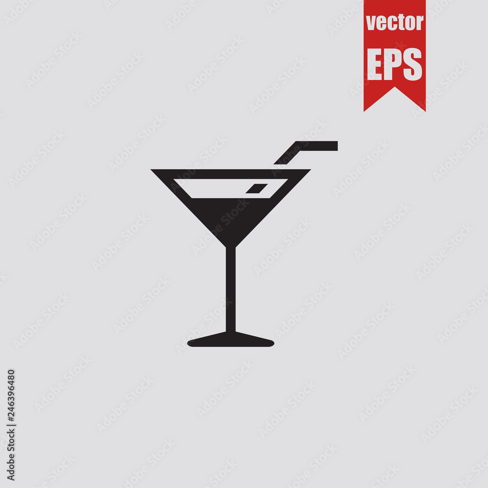 Cocktail icon.Vector illustration. Cocktail icon.Vector illustration.