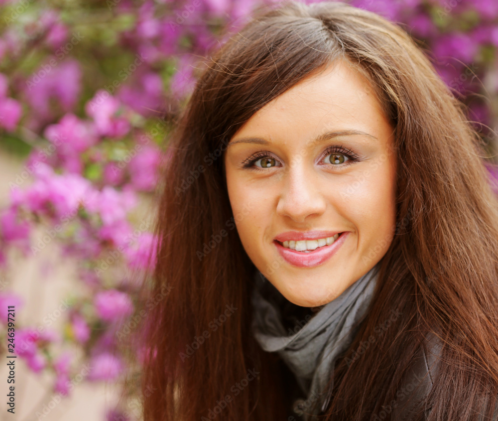 Face of the young beautiful sexy woman outdoors Face of the young beautiful sexy woman outdoors