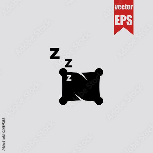 zzz sleep icon.Vector illustration.	