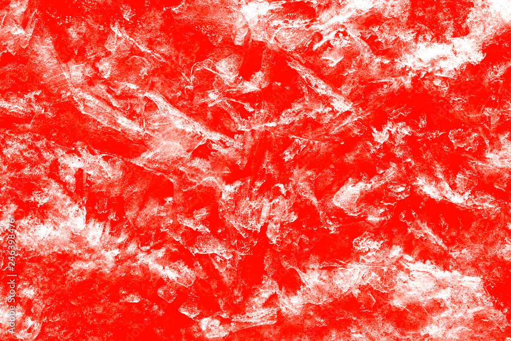 Abstract background of red colored ice crystals Abstract background of red colored ice crystals