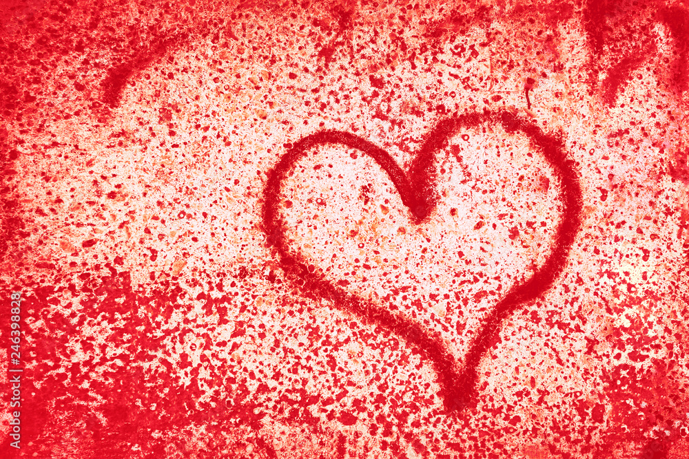 Abstract red heart background. The Concept Of Valentine's Day