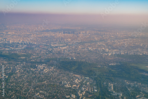 Aerial view of cityscape near airport © Kit Leong