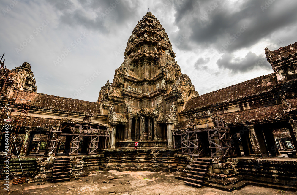 Naklejka premium Angkor Wat temple - Siem Reap .