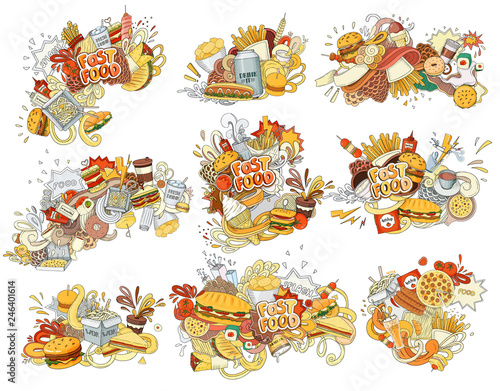 Fast food elements.